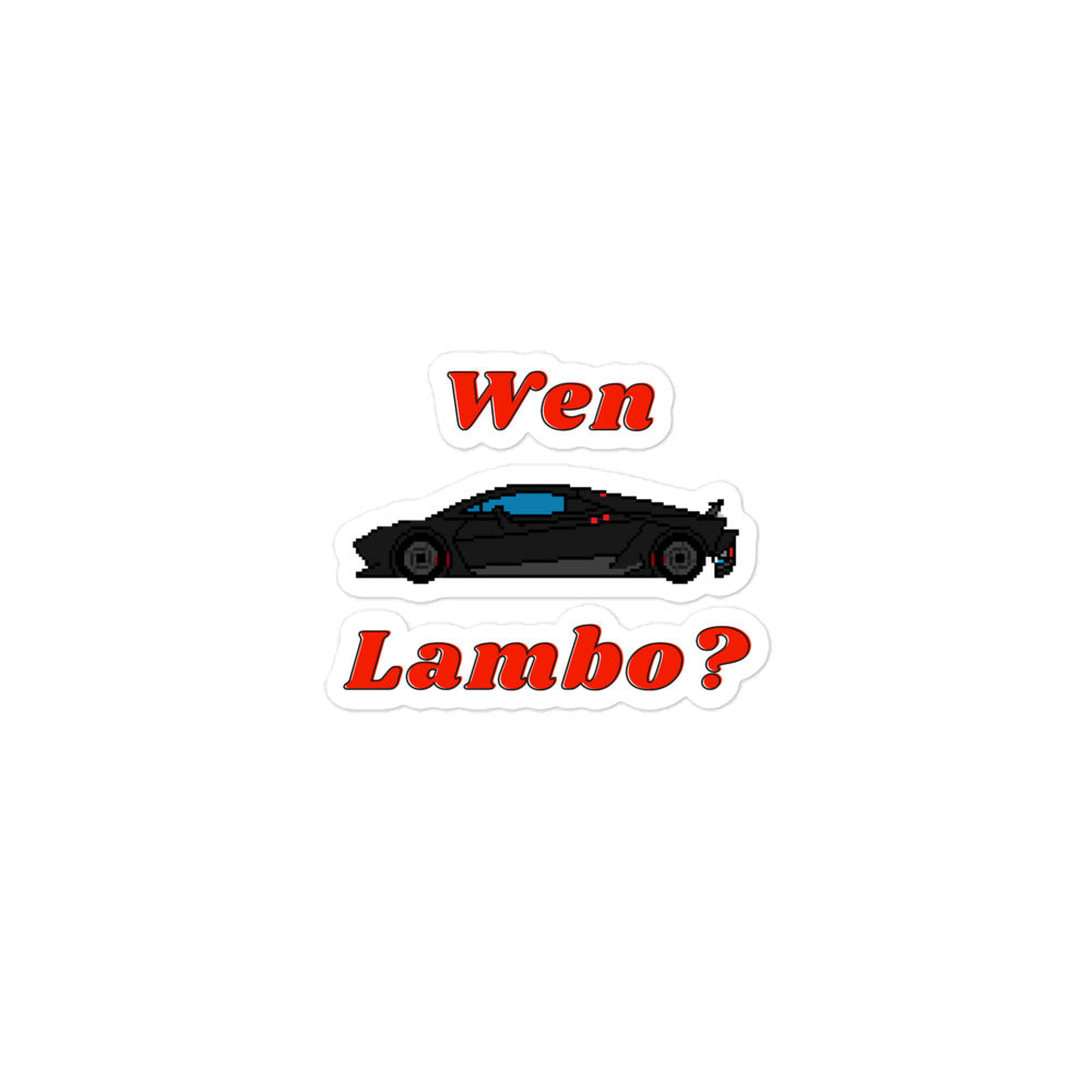 Wen Lambo stickers